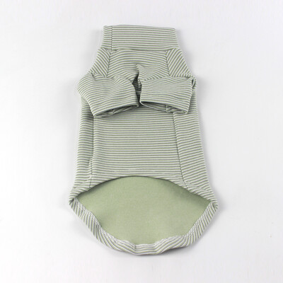 Pulover de pisică pentru pisica Sphynx, iarnă, cu mâneci lungi, haină verde caldă Srtipe pentru Devon Rex Hanorac moale din desene animate Elestic pentru pisoi