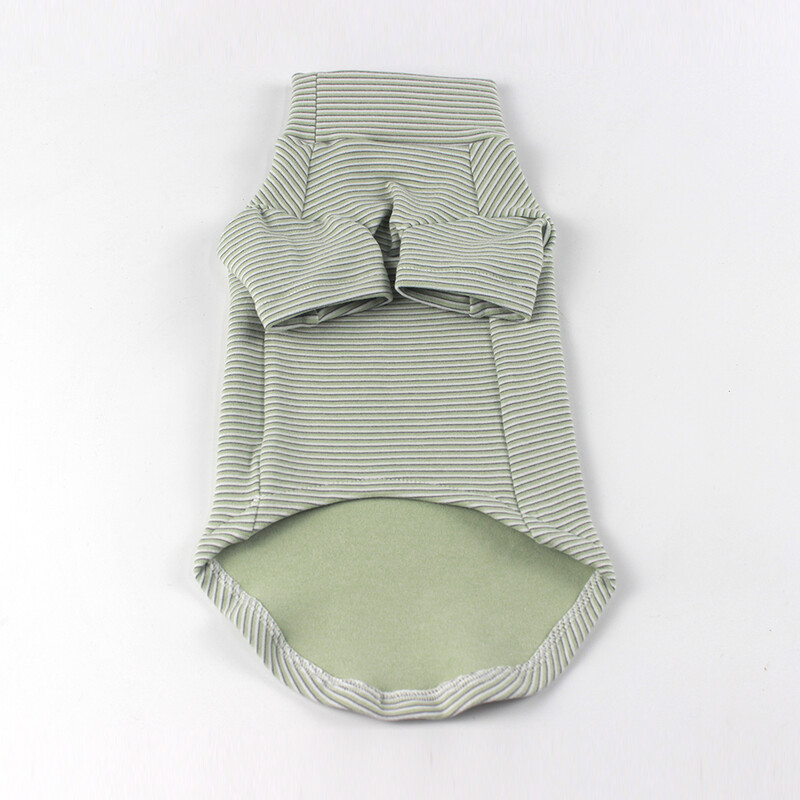 Pulover de pisică pentru pisica Sphynx, iarnă, cu mâneci lungi, haină verde caldă Srtipe pentru Devon Rex Hanorac moale din desene animate Elestic pentru pisoi