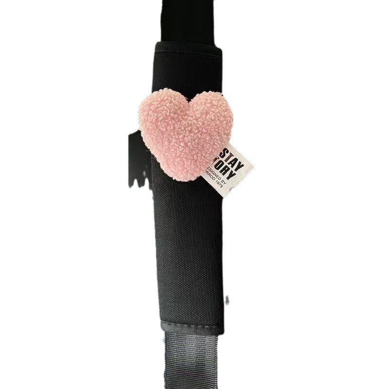 Automobilio saugos diržo pečių kilimėlio dangtelis Creative Love Heart saugos diržo puošmena Four Seasons Universal Girls Fashion saugos diržo užvalkalas