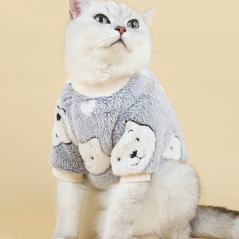 Mājdzīvnieku drēbes, suņi, kaķi, flaneļa aizsargi, ērti, silti un elpojoši, vienkārši, dāsni, svaigi un jauki