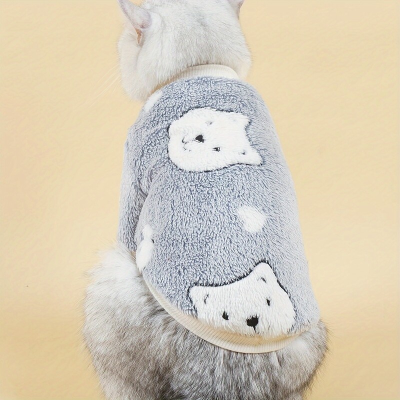 Mājdzīvnieku drēbes, suņi, kaķi, flaneļa aizsargi, ērti, silti un elpojoši, vienkārši, dāsni, svaigi un jauki