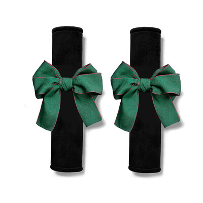 2 bucăți drăguțe femei bowknot moale pluș centură de siguranță pentru mașină husă catifea auto centură de siguranță cureaua de umăr ham pernă tampoane de protecție