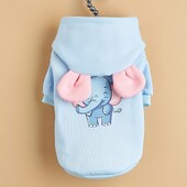 Drabužiai naminiams gyvūnėliams šunų šunų kačių megztinis su gobtuvu šiltas ir patogus Skrybėlė taip pat turi dvi mielas ausis kaip puošmena Miela ir išskirtinė