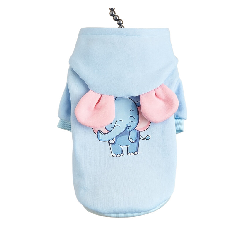 Drabužiai naminiams gyvūnėliams šunų šunų kačių megztinis su gobtuvu šiltas ir patogus Skrybėlė taip pat turi dvi mielas ausis kaip puošmena Miela ir išskirtinė