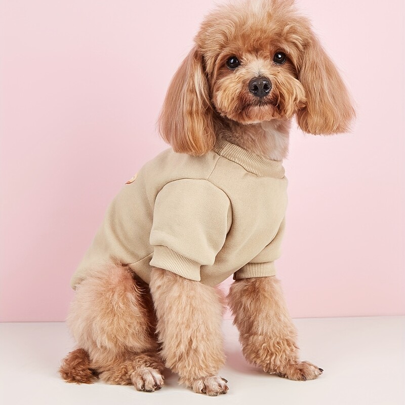 Drabužiai gyvūnams, šunys, katės, megztiniai, šilti ir patogūs su aksomu, marginti drabužiai, paprasti ir dosnūs