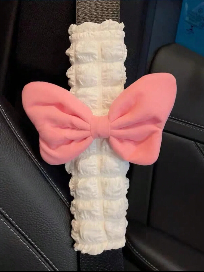 Husa de umăr pentru centura de siguranță pentru mașină, 1 bucată, drăguț Pufferg, husă de umăr pentru guler de mașină, Patru anotimpuri, consumabile generale pentru automobile