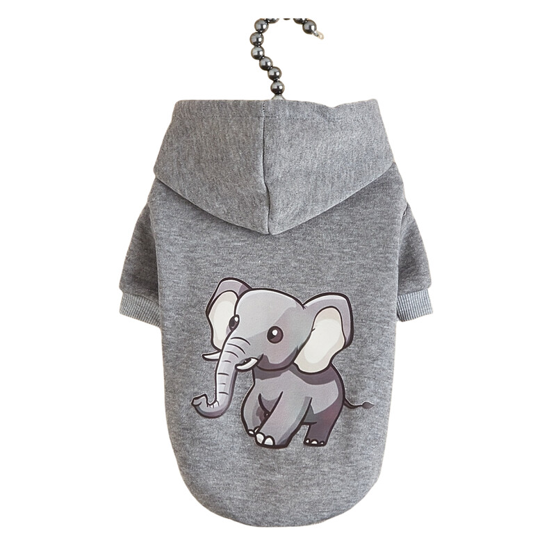 Pulóver kisállat kutya kutya macska kapucnis pulóver gyapjú kényelmes és meleg mintás mintával aranyos és egyszerű