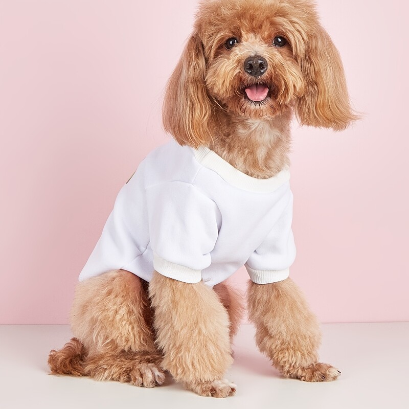 Kisállat ruhák, kutyák, macskák, pulóverek, meleg és kényelmes bársony, nyomott ruhák, egyszerű és nagyvonalú