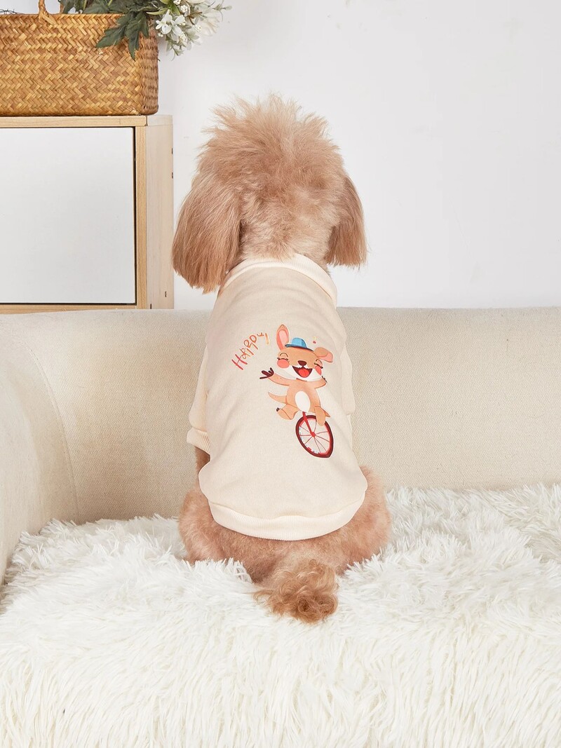 Mājdzīvnieku drēbes, suņi, kaķi, sporta krekli, silti un ērti ar samtu, apdrukātas drēbes, vienkāršas un dāsnas