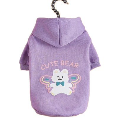 Mājdzīvnieku drēbes, suņi, kaķi, sporta krekli, silti un ērti ar samtu, apdrukātas drēbes, vienkāršas un dāsnas