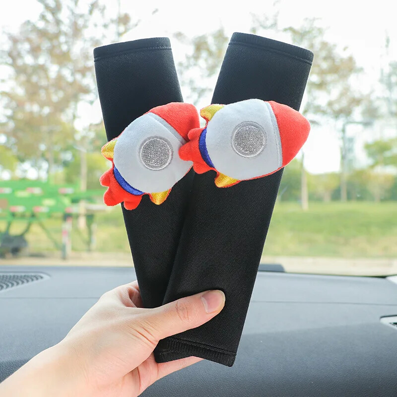 Cartoon autós biztonsági öv huzat vállpánt heveder párna vállpárna védő Biztonsági védelem autós kiegészítők lányoknak