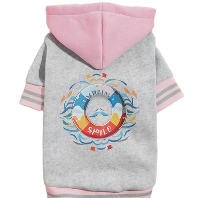 Mājdzīvnieku drēbes suņu kaķu jaka siltas un ērtas drēbes ar apdrukām Vienkāršs un dāsns