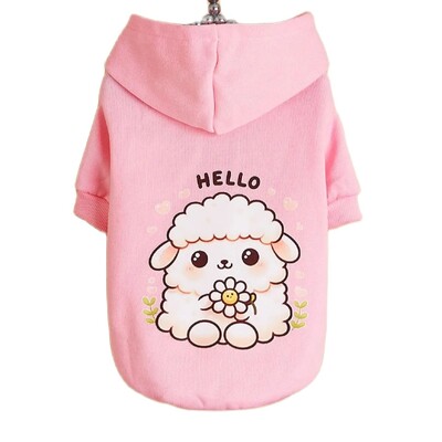 Kisállatruházat kutya-macska pulóver bársony meleg és kényelmes ruhákkal, egyszerű, divatos és nagyvonalú mintákkal