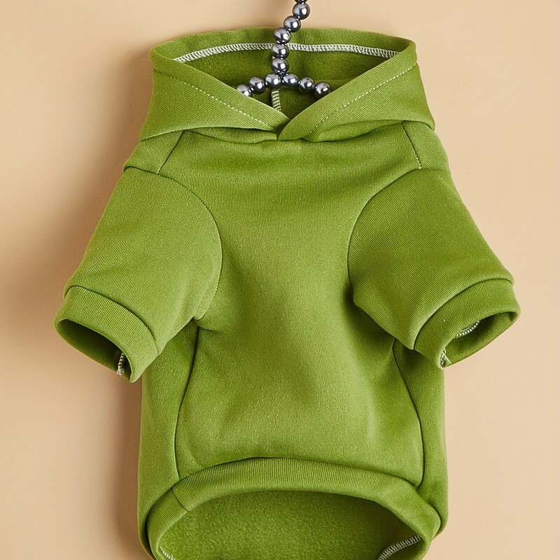 Mājdzīvnieku drēbes suņu kaķu sporta krekls ar samta siltu un ērtu zaļu svaigu un mīļu apģērbu ar apdrukām Vienkāršs un dāsns