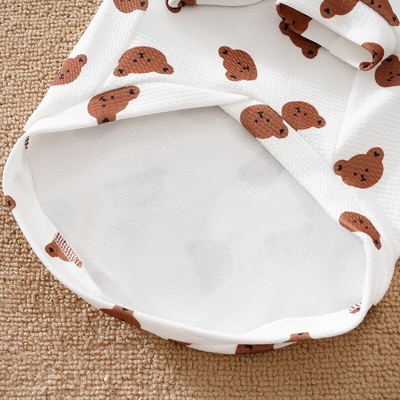 Cămașă pentru câini cu imprimeu de urs Tricouri pentru animale de companie, moale, respirabil, elastic, pisici, câini, tricou, vestă, îmbrăcăminte pentru câini, pentru haine pentru câini de talie medie.