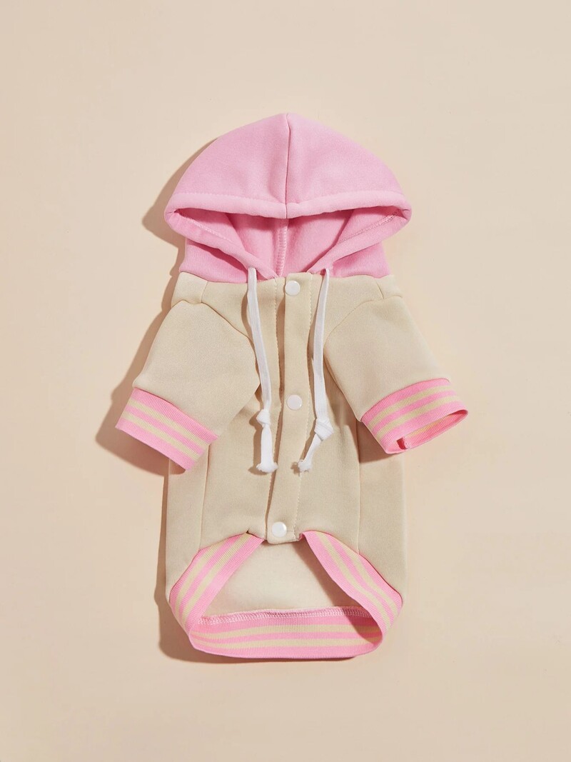 Háziállat ruházat kutya macska kabát Meleg és kényelmes ruha, elöl gombos mintás, lecsatolható