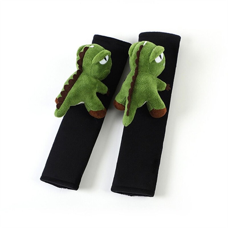 Husă pentru centură de siguranță moale din pluș pentru mașină Protector confortabil pentru centură de siguranță pentru animale, cu desene animate de rață, centură de siguranță pentru umeri Copii/copii