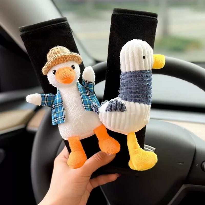 Automobilio saugos diržo pečių užvalkalas Miela deivė interjero puošmena saugos diržo apsauginis užvalkalas animacinis lėlės pliušinis automobilis