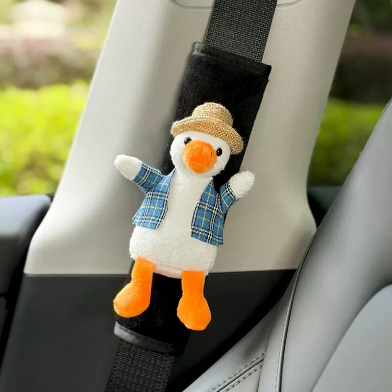 Automobilio saugos diržo pečių užvalkalas Miela deivė interjero puošmena saugos diržo apsauginis užvalkalas animacinis lėlės pliušinis automobilis