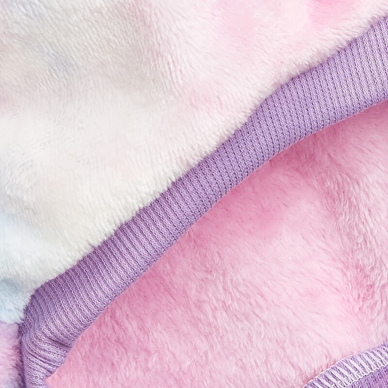 Mājdzīvnieku drēbes Suņu un kaķu sporta krekls Ērts un silts Odere plus samts Rozā, violeta, zila gradienta mode