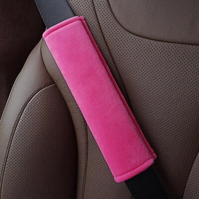 Univerzális autós biztonsági öv huzat Állítható plüss autó biztonsági öv huzat vállvédő gyerekeknek felnőtteknek autóbelső tartozékok