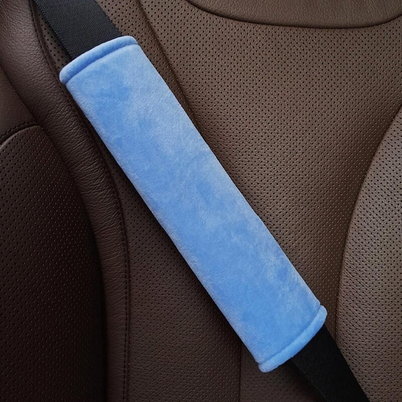 Univerzális autós biztonsági öv huzat Állítható plüss autó biztonsági öv huzat vállvédő gyerekeknek felnőtteknek autóbelső tartozékok