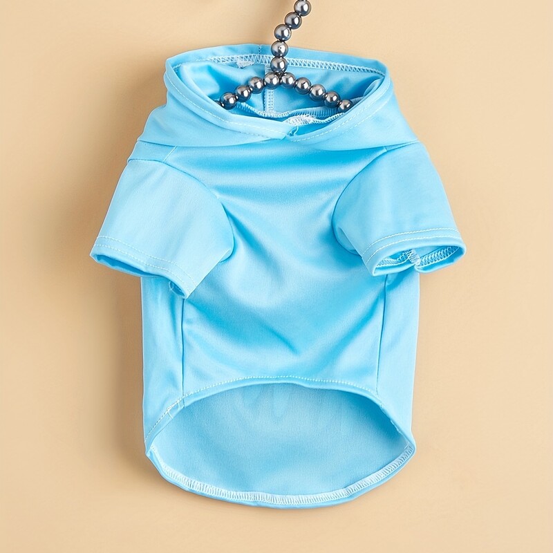 Mājdzīvnieku drēbes suņu kaķu sporta krekls ar samta siltu un ērtu zilu apģērbu ar vienkāršiem un dāsniem apdrukām