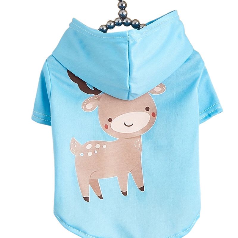 Mājdzīvnieku drēbes suņu kaķu sporta krekls ar samta siltu un ērtu zilu apģērbu ar vienkāršiem un dāsniem apdrukām