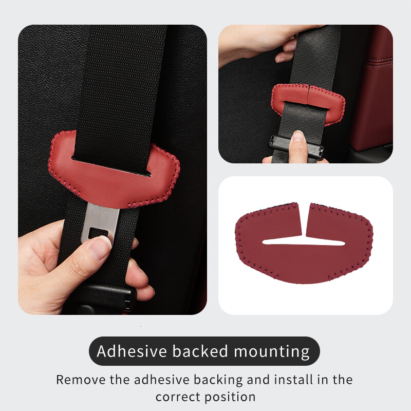 PU nahast auto turvavöö pandla klambri kaitsekate BMW 1 3 5 seeria X3 X5 G30 G32 G20 G01 G05 siseturvalisuse tarvikud