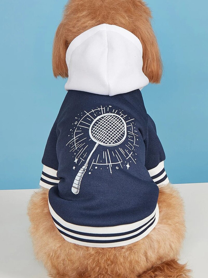 Mājdzīvnieku drēbes suņu kaķu jaka Siltas un ērtas drēbes ar apdrukām ar pogām priekšpusē ir attaisāmas