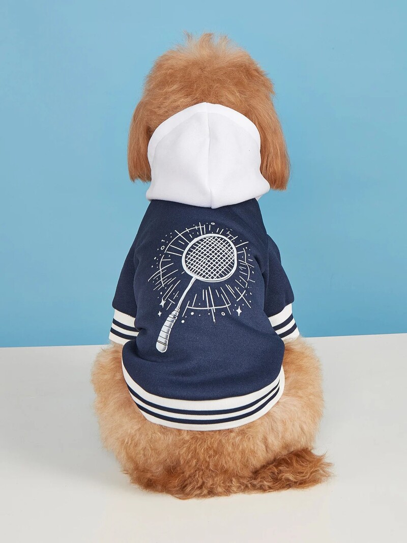 Mājdzīvnieku drēbes suņu kaķu jaka Siltas un ērtas drēbes ar apdrukām ar pogām priekšpusē ir attaisāmas