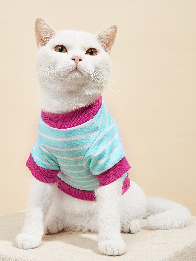 Cămăși pentru câini Animale drăguțe Haine cu dungi pentru câini de talie mică și mijlocie Costum confortabil pentru câini Tank Top Cadou pentru cățeluș Haine pentru animale de companie