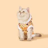 Rudens ir žiemos karštai parduodami gyvūnėlių drabužiai yra patogūs ir šilti, animacinių filmų marginti kačių ir šunų Kalėdų elementai.