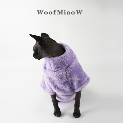 Pet Cat Megztinis Namų Kailis Rudens ir Žiema Šiltas Vienspalvis Minkštas Arkties Velvet Odos Priežiūra Tinka Devonšyro katėms Beplaukėms