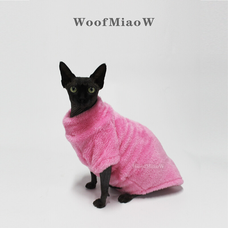 Pet Cat Megztinis Namų Kailis Rudens ir Žiema Šiltas Vienspalvis Minkštas Arkties Velvet Odos Priežiūra Tinka Devonšyro katėms Beplaukėms