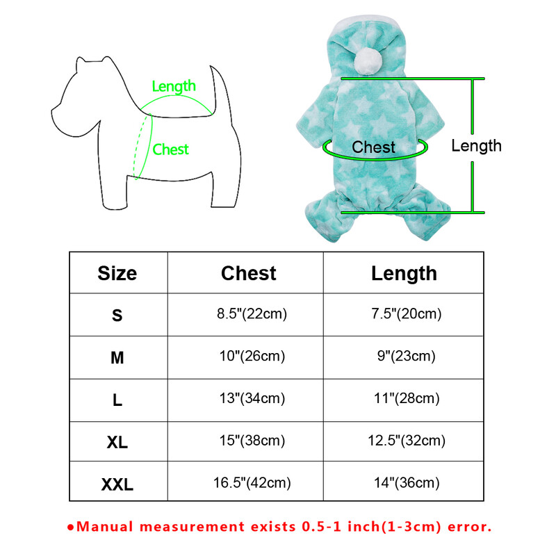 Haine moale pentru pisici pentru câini lână cățeluș chihuahua haine de iarnă salopetă costum câine pijamale cu glugă pentru câini mici și mijlocii pisici