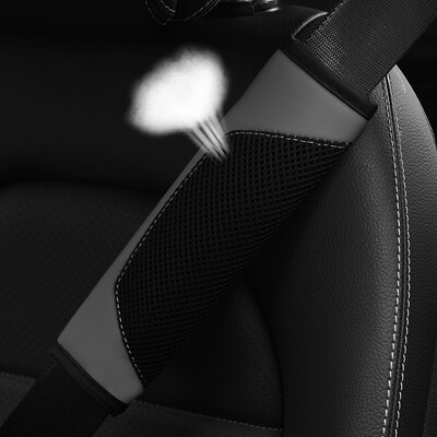 O plasă de plasă tridimensională, piele, respirabilă, centură de siguranță pentru mașină, husa curelei de umăr, husă pentru curele de asigurare, consumabile auto