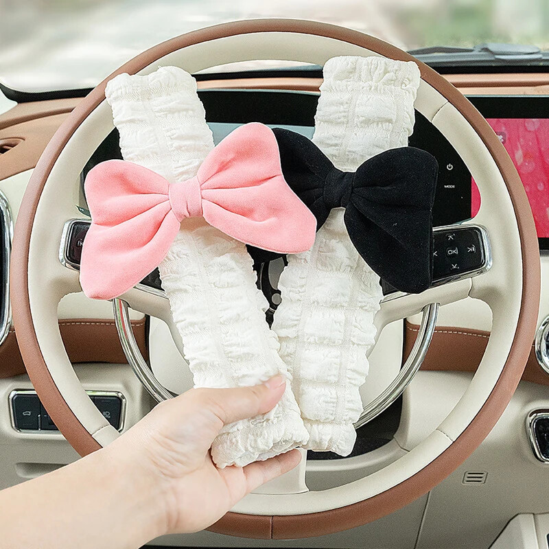 Mielas lankas saugos diržo pečių užvalkalas Prailgintas bendrosios paskirties Elegantiškas deivės automobilio interjero papuošimas saugos diržo apsauginis dangtelis