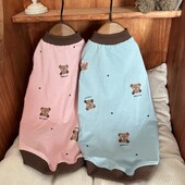 Tricou din bumbac cu mâneci scurte de vară pentru pisică Sphynx Hanorac roz pentru pisoi Pijamale albastre moale din desene animate pentru pisici Articole pentru animale de companie