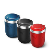 Automobilio vidaus apdaila kūrybingas naujas produktas push tipo daugiafunkcinis automobilio peleninė Red Black Blue