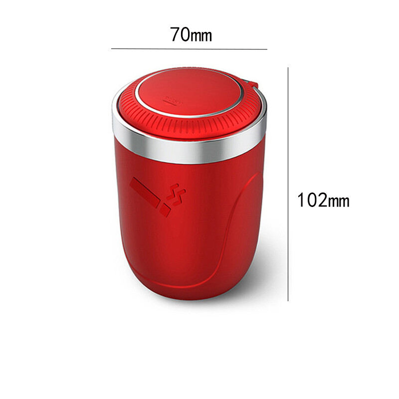 Automobilio vidaus apdaila kūrybingas naujas produktas push tipo daugiafunkcinis automobilio peleninė Red Black Blue