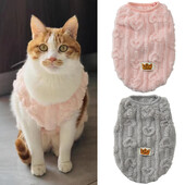 Mieli naminių kačių drabužiai Rudens žiemos liemenės paltas mažiems šunims katėms Minkštas jaukus šuniuko megztinis Čihuahua Jorkšyro kostiumas