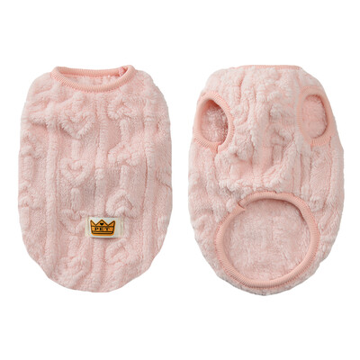 Mieli naminių kačių drabužiai Rudens žiemos liemenės paltas mažiems šunims katėms Minkštas jaukus šuniuko megztinis Čihuahua Jorkšyro kostiumas