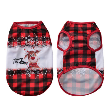 Cat Cozy Clothes Pet Cat Cosplay Στολές Winter Kitten Christmas Print Αμάνικο γιλέκο για μικρές μεσαίες γάτες Ρούχα