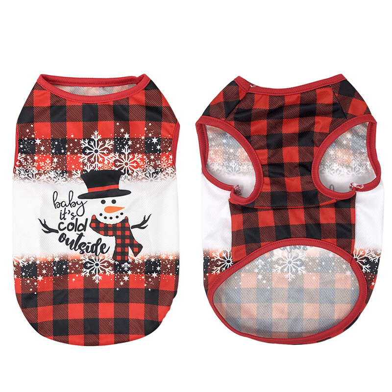 Haine confortabile pentru pisici Costume de cosplay pentru pisici de companie de iarnă pisicuță cu imprimeu de Crăciun haine fără mâneci vestă pentru pisici mici, mijlocii, îmbrăcăminte