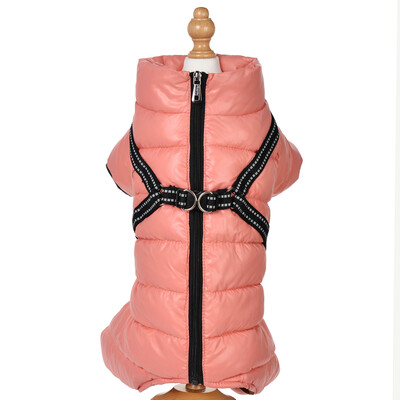 Rudens žiemos naminiai šunys katės šuniukai, jaukūs rūbai, liemenė mažiems ir vidutiniams šunims katėms nuo vėjo nepralaidžios šiltos vilnos prancūziško buldogo mopso kombinezonas