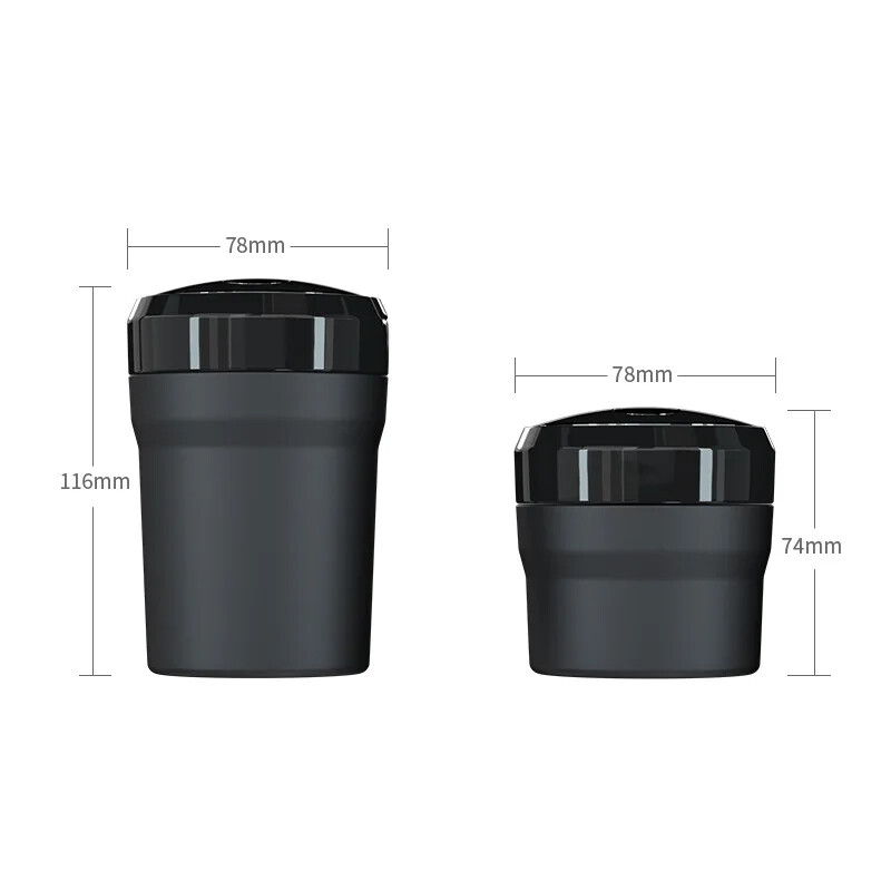 Преносим автомобилен LED пепелник Универсален автоматичен пепелник Поставки за пепел от цигари Чаша Интериорен декор на автомобил Бездимен автоматичен държач Кутия