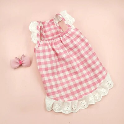 Pavasara vasara mājdzīvnieku apģērbi zemeņu kaķu kleita suņu apģērbi universāli piemēroti Xs SML Xl mājdzīvnieku modes aksesuāri