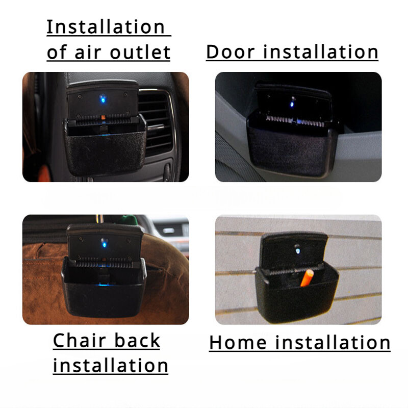 Universali automobilio peleninė su LED lemputėmis auto cigarečių nerūkymas nešiojamas pelenų padėklas su dangteliu Creative daugiafunkciniai automobilių reikmenys