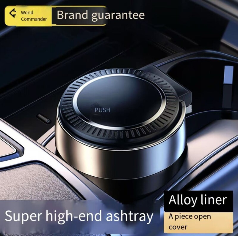 Shishuai auto pelnutrauks vīriešu auto salons īpašas radošas personības metāla daudzfunkcionāls pelnu trauks ar vāku ar gaismu